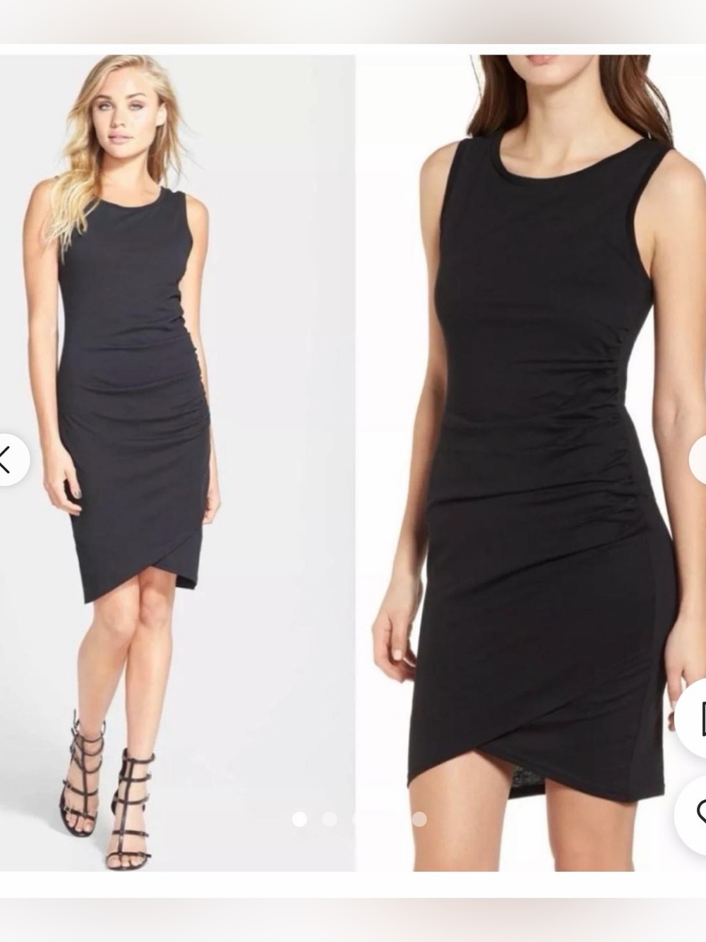 Leith Medium Black Sleeveless Dress